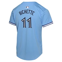 Maillot de match joueur alternatif des Blue Jays Toronto Bo Bichette Nike pour jeune, bleu poudre