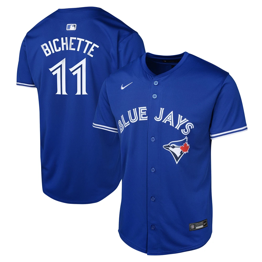 Maillot de joueur alternatif limité Nike Bo Bichette Royal Toronto Blue Jays pour jeunes