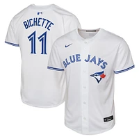 Maillot de joueur Nike Bo Bichette pour jeune, blanc, Toronto Blue Jays Home Limited