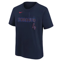 Youth Nike George Springer Navy Toronto Blue Jays Fuse City Connect Name & Number T-Shirt