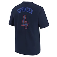 Youth Nike George Springer Navy Toronto Blue Jays Fuse City Connect Name & Number T-Shirt