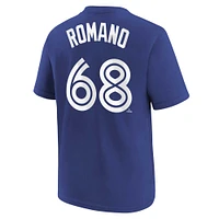 T-shirt avec nom et numéro du joueur Nike Jordan Romano Royal des Blue Jays de Toronto