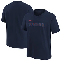 Youth Nike  Navy Toronto Blue Jays City Connect Wordmark T-Shirt