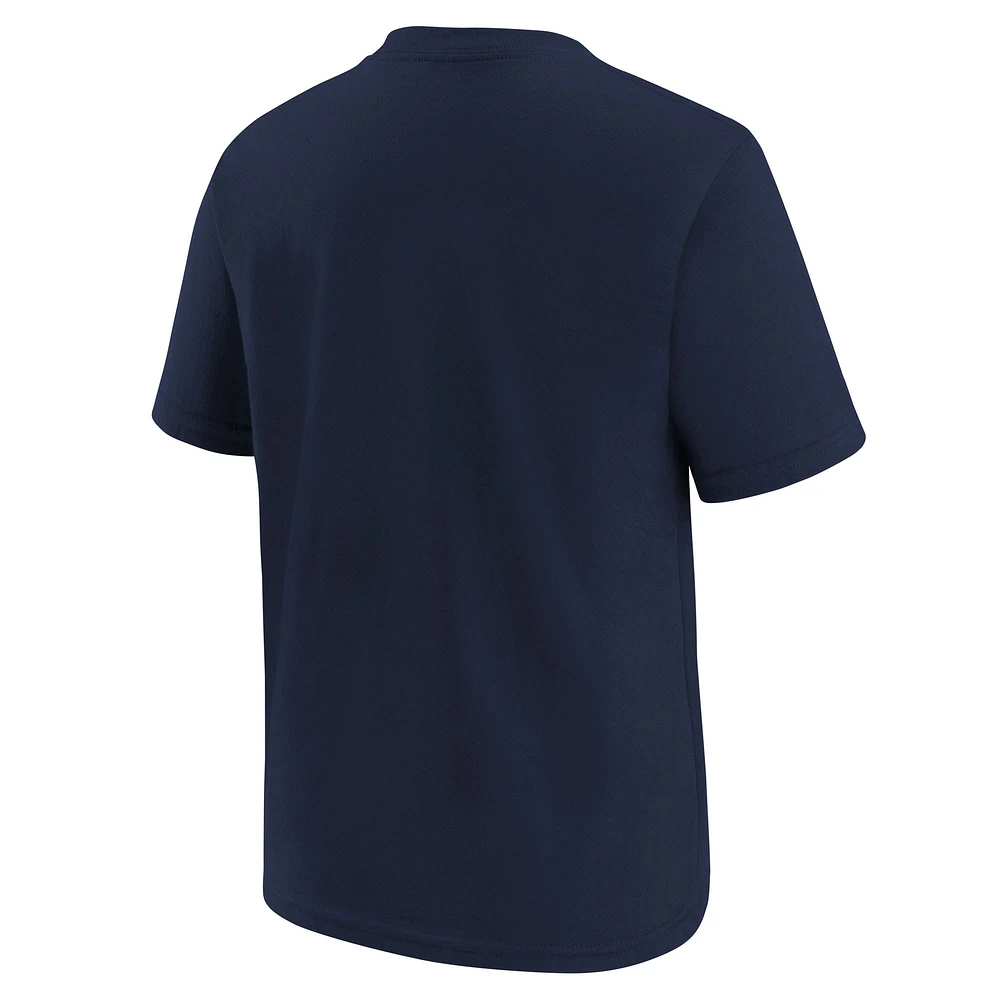 Youth Nike  Navy Toronto Blue Jays City Connect Wordmark T-Shirt