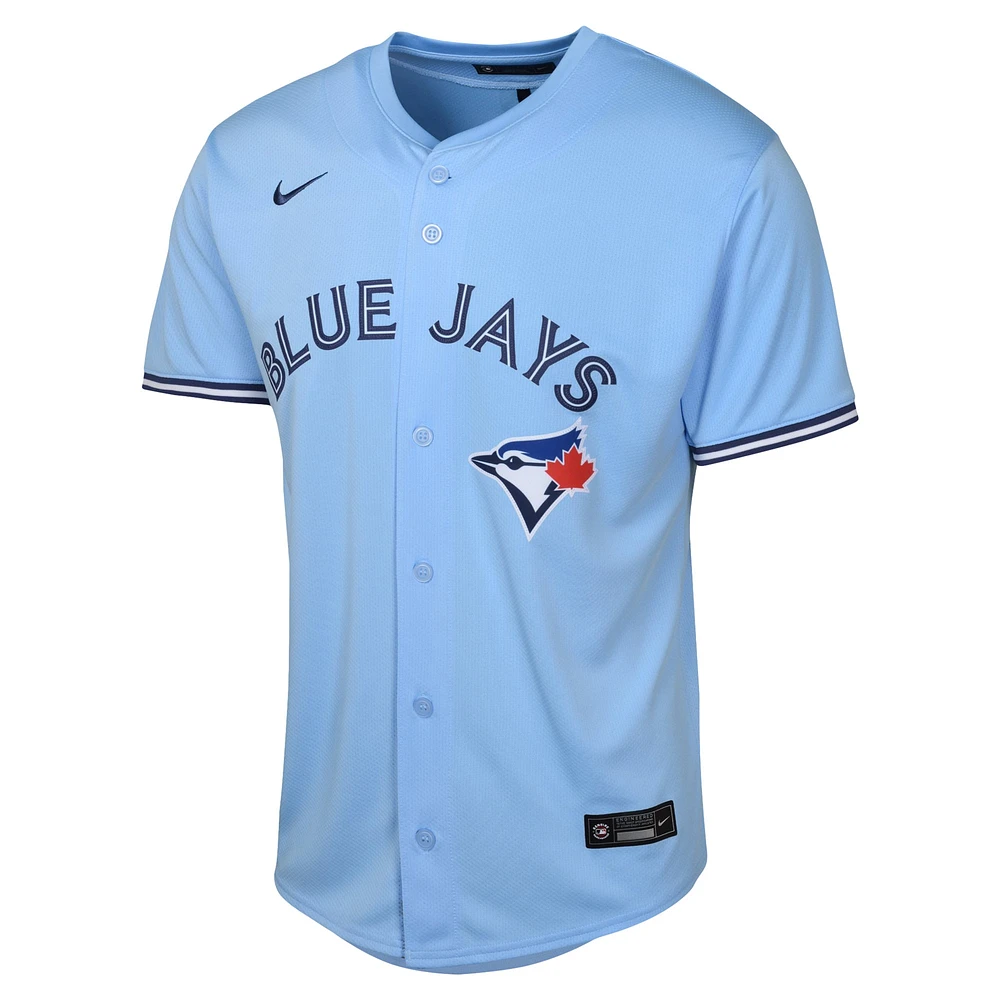 Maillot Nike pour jeunes, bleu poudre, Toronto Blue Jays, Alternate Limited