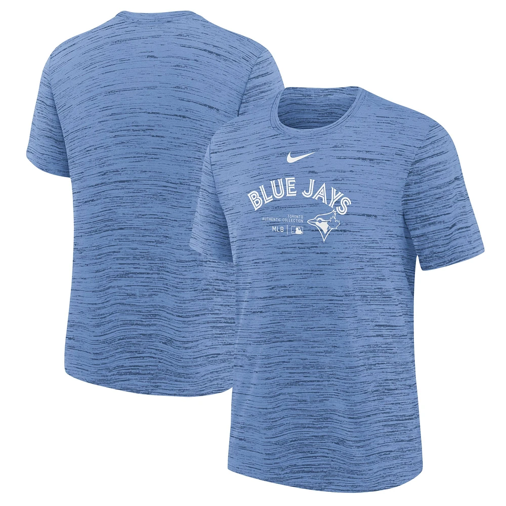 Youth Nike Powder Blue Toronto Jays Authentic Collection Practice Performance T-Shirt