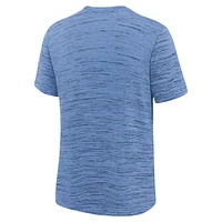 T-shirt Nike pour jeunes, bleu poudre, Toronto Blue Jays Authentic Collection Velocity Practice Performance