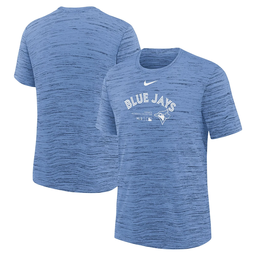 Youth Nike Powder Blue Toronto Jays Authentic Collection Velocity Practice Performance T-Shirt