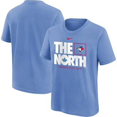 T-shirt local The North des Blue Jays de Toronto bleu poudré Nike pour jeune