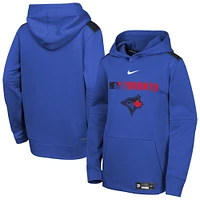 Sweat à capuche Nike Royal Toronto Blue Jays City Connect Authentic Collection Performance pour jeune
