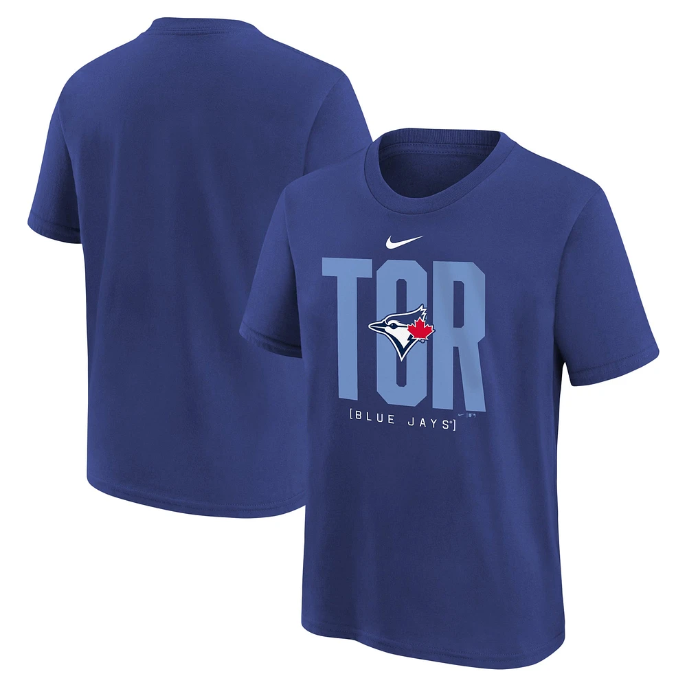 T-shirt de tableau bord Nike Royal Toronto Blue Jays pour jeunes