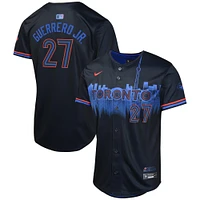 Maillot de joueur Nike Vladimir Guerrero Jr. pour jeunes des Blue Jays Toronto 2024 City Connect Limited, bleu marine