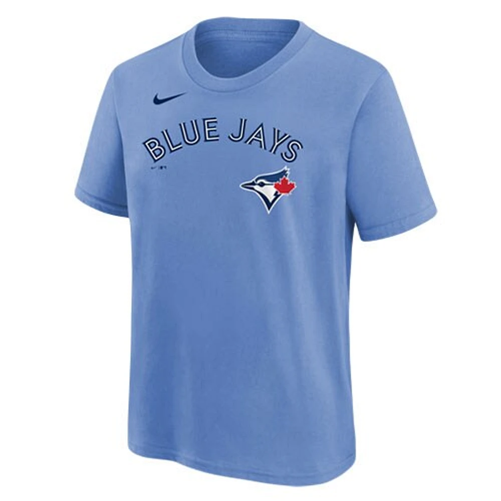 Youth Nike Vladimir Guerrero Jr. Powder Blue Toronto Jays Player Name & Number - T-Shirt
