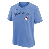 Youth Nike Vladimir Guerrero Jr. Powder Blue Toronto Jays Player Name & Number - T-Shirt