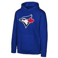 Youth  Royal Toronto Blue Jays Primary Logo Pullover Hoodie