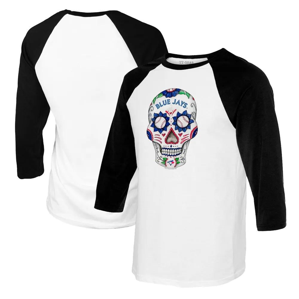 Lids Toronto Blue Jays Tiny Turnip Youth Sugar Skull T-Shirt - White