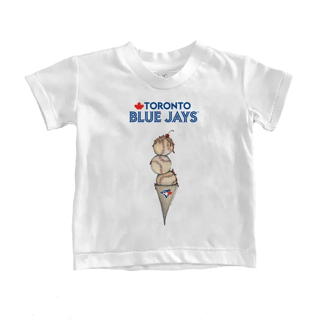 Toronto Blue Jays Tiny Turnip Youth Angel Wings T-Shirt - White