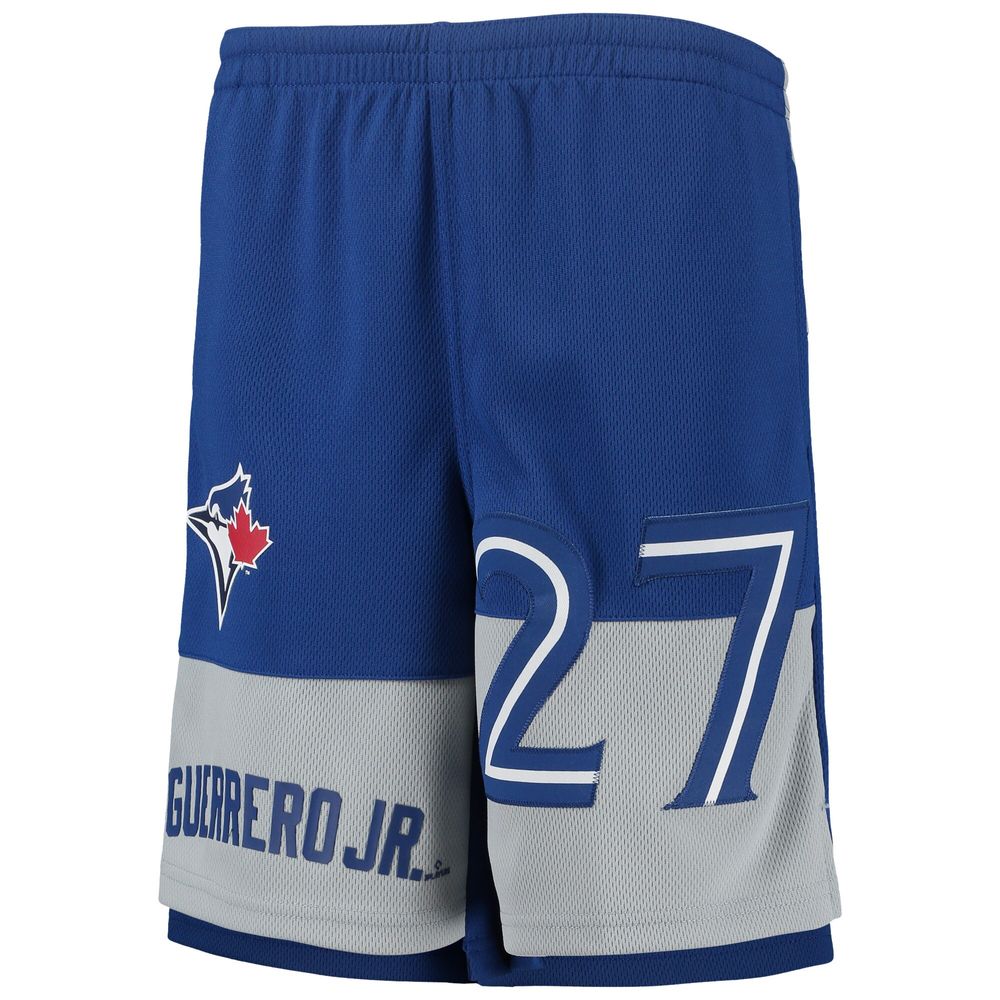 Youth Vladimir Guerrero Jr. Royal Toronto Blue Jays Pandemonium Name & Number Shorts