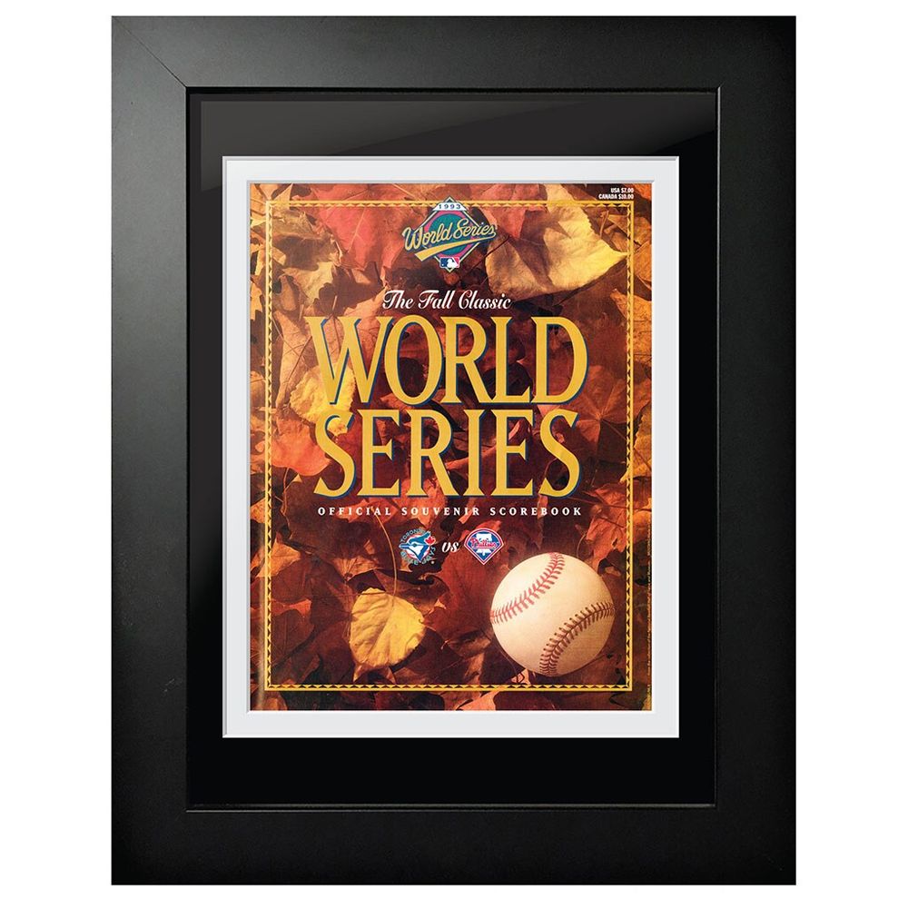 Toronto Blue Jays vs. Philadelphia Phillies 1993 World Series - 12'' x 16'' Framed Program Cover