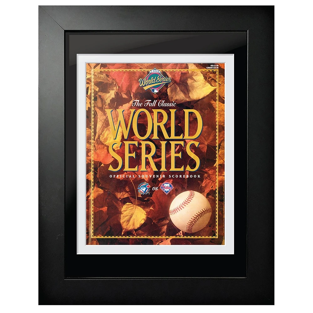 Toronto Blue Jays vs. Philadelphia Phillies 1993 World Series - 12'' x 16'' Framed Program Cover