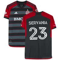 Maillot noir #23 autographié par Brandon Servania du Toronto FC lors de la saison 2023 de la MLS