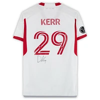 Maillot adidas blanc dédicacé par Deandre Kerr du Toronto FC, numéro 29, utilisé lors de la saison 2024 de la MLS - Taille L