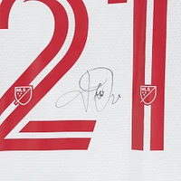 Maillot adidas blanc numéro 21 autographié par Jonathan Osorio du Toronto FC lors de la saison 2024 de la MLS - Taille M