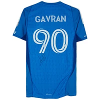 Maillot bleu #90 autographié par Luka Gavran du Toronto FC lors de la saison 2023 de la MLS