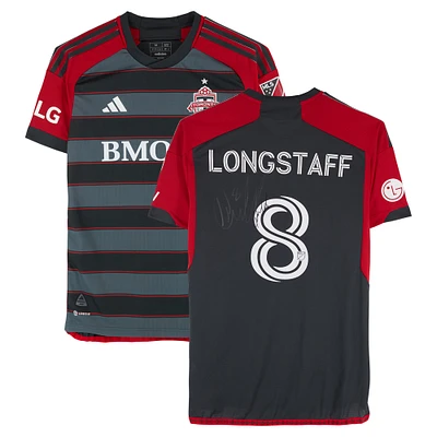 Maillot noir dédicacé Matthew Longstaff Toronto FC, numéro 8, saison 2024 de la MLS, taille M, V106832. Maillot Matty Longstaff AUTGU 45733. Maillot MUSCJR3915.