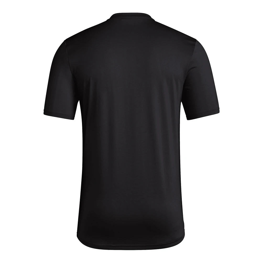 Men's adidas  Black Toronto FC Distressed Pre-Game T-Shirt