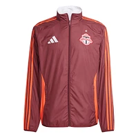 Veste réversible à glissière complète Anthem rouge Toronto FC 2025 pour homme adidas