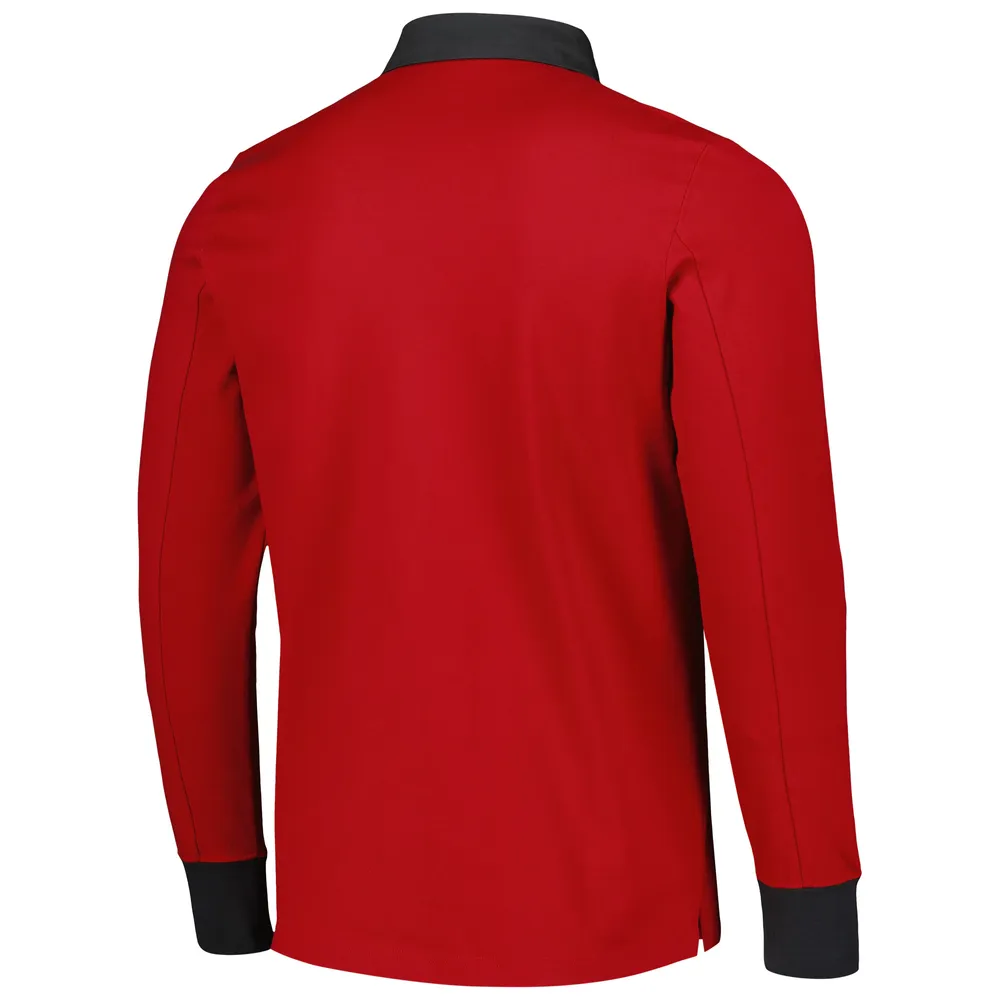 Polo à manches longues de voyage adidas 2023 Player Red Toronto FC pour homme