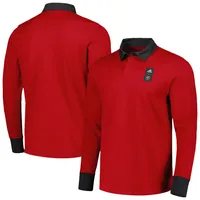 Men's adidas 2023 Player Red Toronto FC Travel Long Sleeve Polo