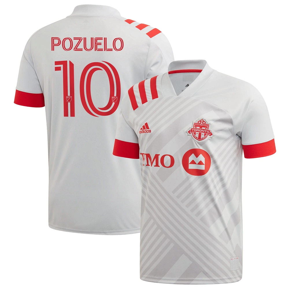 Men's adidas Alejandro Pozuelo Gray Toronto FC 2020 TFC Unity - Replica Player Jersey