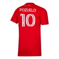 Men's adidas Alejandro Pozuelo Red Toronto FC - 2020 Replica Player Jersey