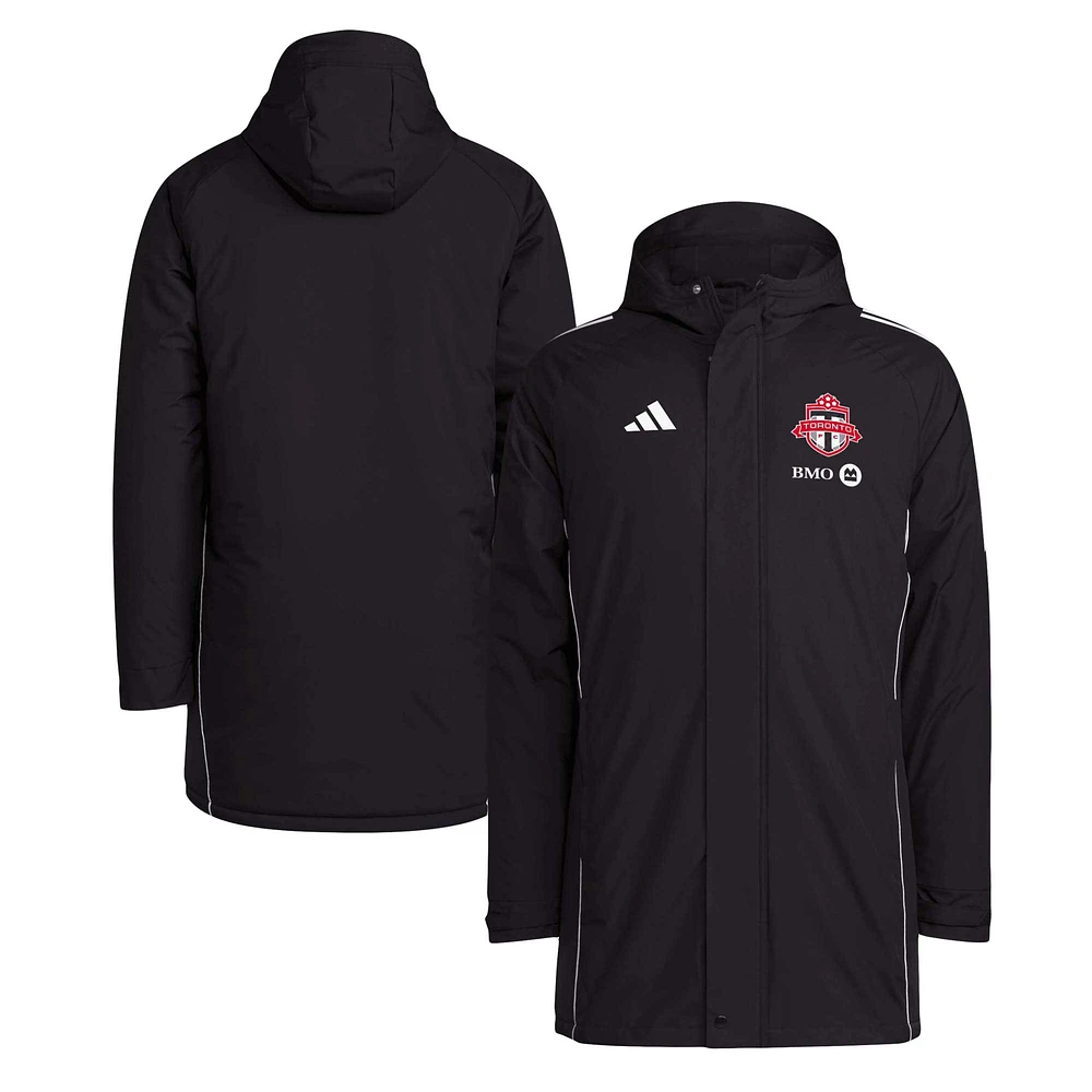 Parka d'hiver à capuche entièrement zippée adidas Toronto FC Tiro 24 pour hommes, noir