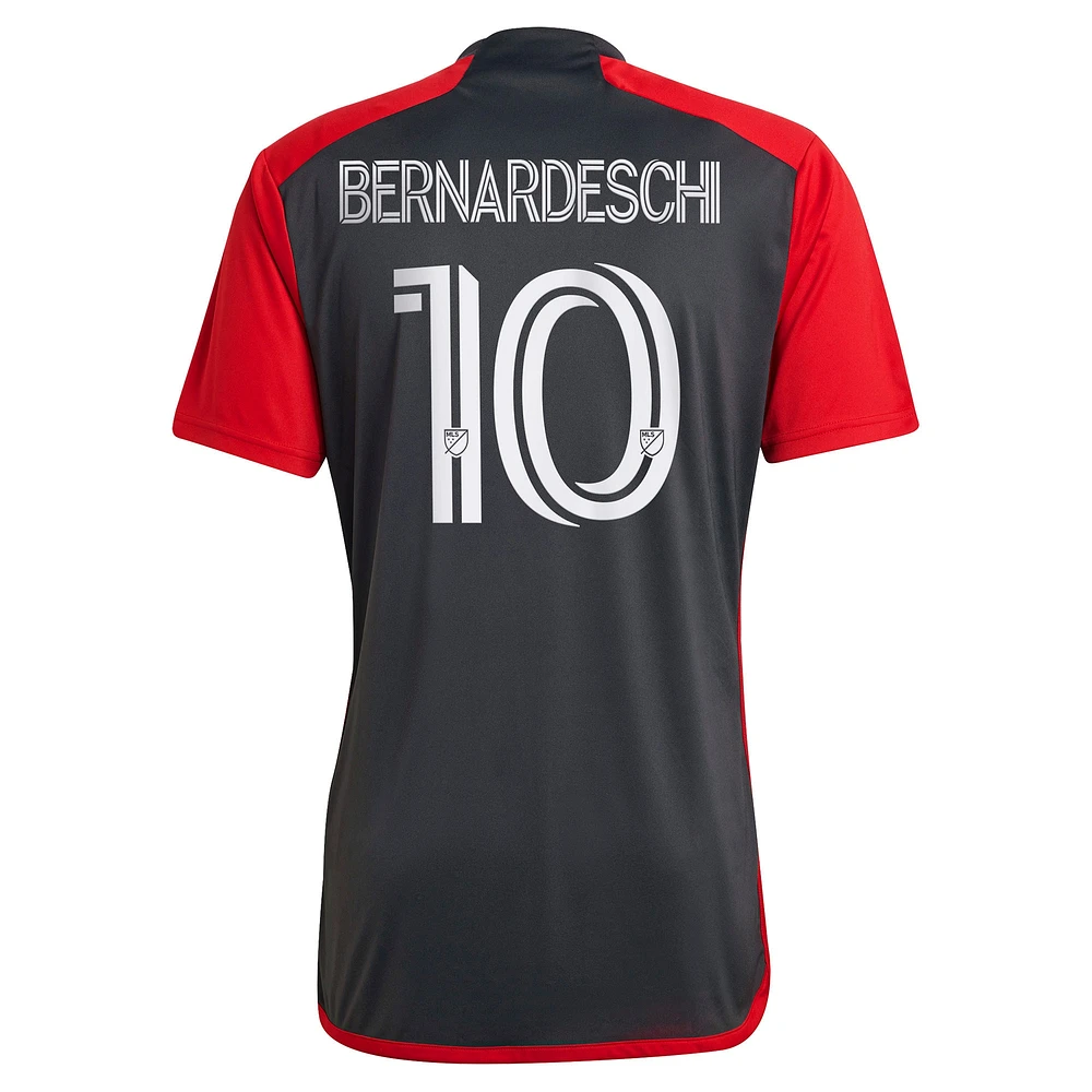 Men's adidas Federico Bernardeschi Gray Toronto FC 2023 Club Kit - Replica Player Jersey