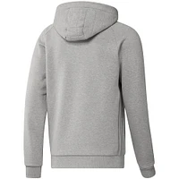 Men's adidas Heathered Gray Toronto FC Travel Raglan - Pullover Hoodie