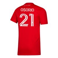 Men's adidas Jonathan Osorio Red Toronto FC - 2020 Replica Player Jersey