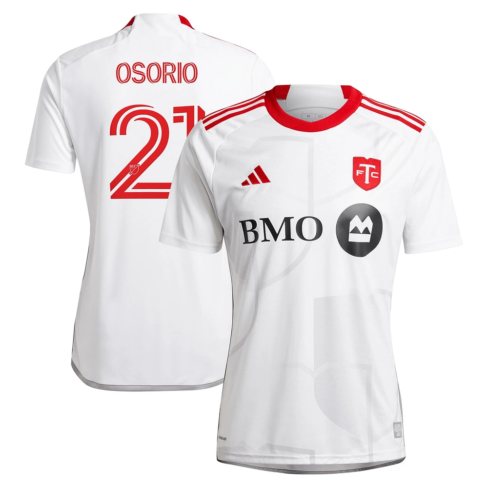 Maillot de joueur réplique Jonathan Osorio du Toronto FC 2024 GTA Kit adidas pour homme blanc