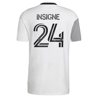 Men's adidas Lorenzo Insigne White/Gray Toronto FC 2022 Secondary - Replica Player Jersey