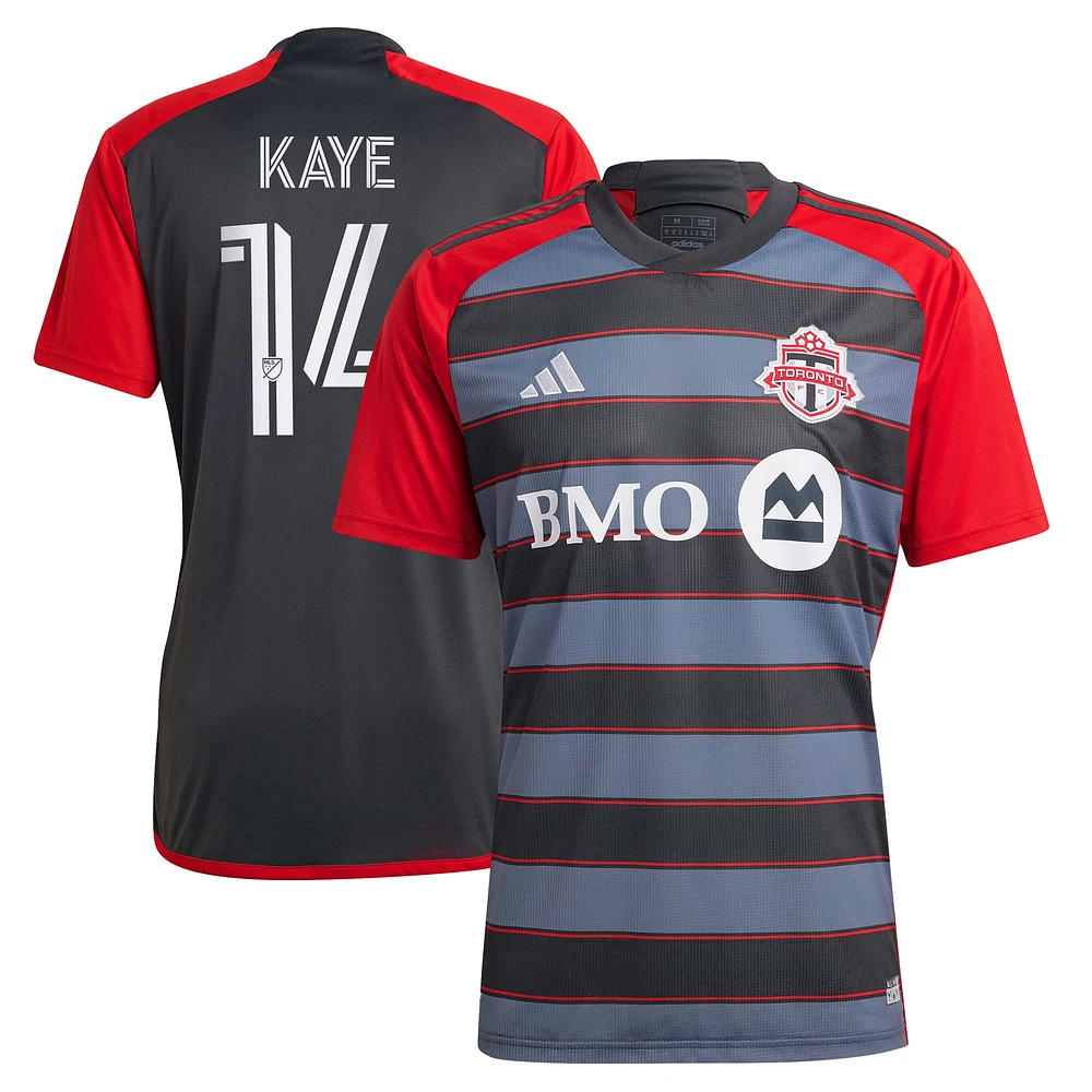 Men's adidas Mark-Anthony Kaye Gray Toronto FC 2023 Club Kit - Replica Player Jersey