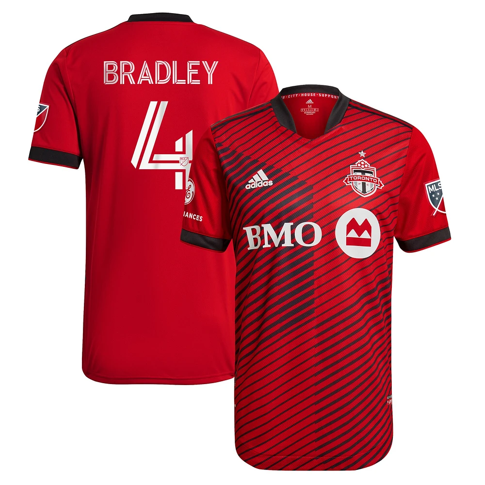 Hommes adidas Michael Bradley Rouge Toronto FC 2021 A41 - Maillot de joueur authentique