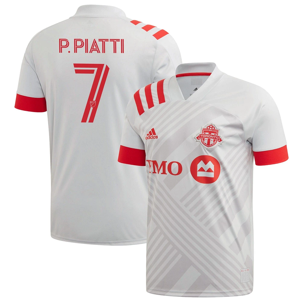 Men's adidas Pablo Piatti Gray Toronto FC 2020 TFC Unity - Replica Player Jersey