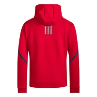 Sweat à capuche entièrement zippé adidas Toronto FC Anthem pour hommes, rouge