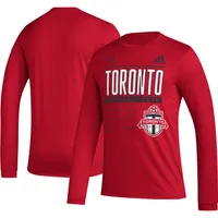 Men's adidas Red Toronto FC Only The Best Long Sleeve - T-Shirt