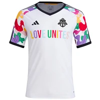 Haut d'avant-match adidas Toronto FC 2023 Pride pour homme, blanc