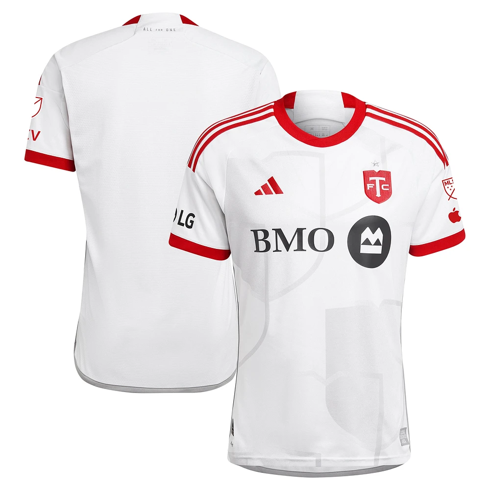 Maillot adidas Toronto FC 2024 GTA Kit authentique pour homme, blanc