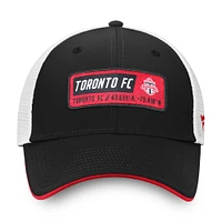 Casquette réglable noire Fanatics pour hommes du Toronto FC Iconic Defender avec dos en maille