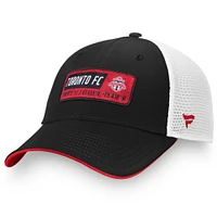 Casquette réglable noire Fanatics pour hommes du Toronto FC Iconic Defender avec dos en maille